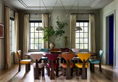 Modern Dining Room. Global Family Residence by Zoe Feldman Design.