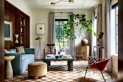  Modern Living Room. Global Family Residence by Zoe Feldman Design.