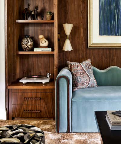 Modern Living Room. Global Family Residence by Zoe Feldman Design.