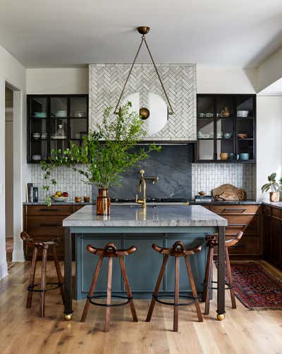 Modern Family Home Kitchen. Global Family Residence by Zoe Feldman Design.