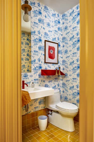 Modern Bathroom. Global Family Residence by Zoe Feldman Design.