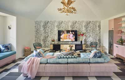  Maximalist Living Room. Kaleidoscope Oasis by Kendall Wilkinson Design.