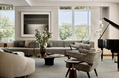  Modern Living Room. Central Park Duplex by Workshop APD.