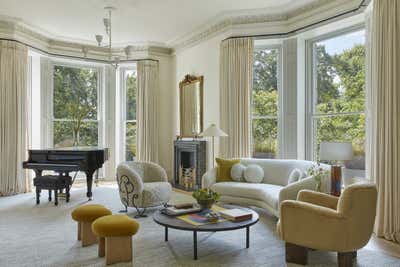  Art Deco Contemporary Family Home Living Room. Notting Hill Townhouse, London by Bryan O'Sullivan Studio.