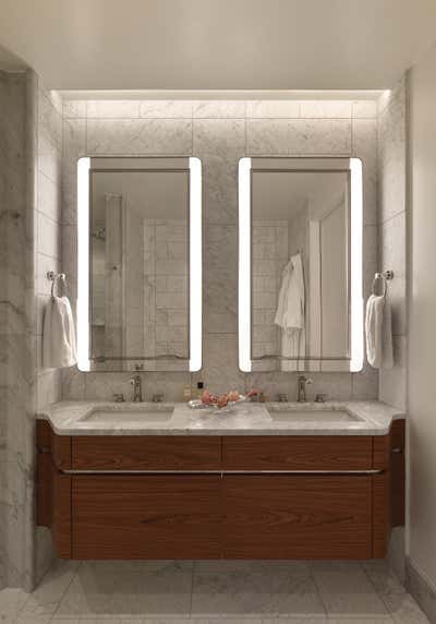 Contemporary Bathroom. Tribeca Apartment by Rachel Laxer Interiors.