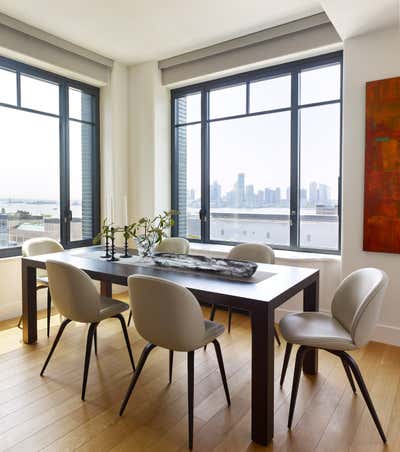  Contemporary Dining Room. Tribeca Apartment by Rachel Laxer Interiors.