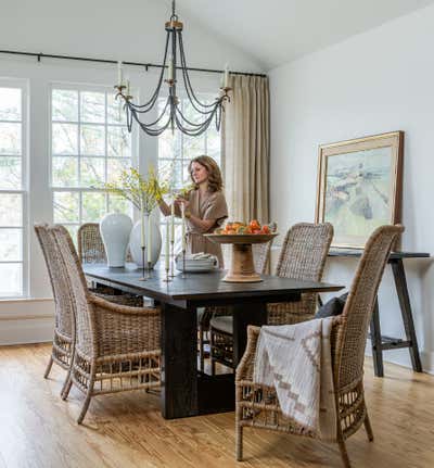  English Country Country House Dining Room. Mrytle Lake Cottage by Elizabeth Ferguson Design.