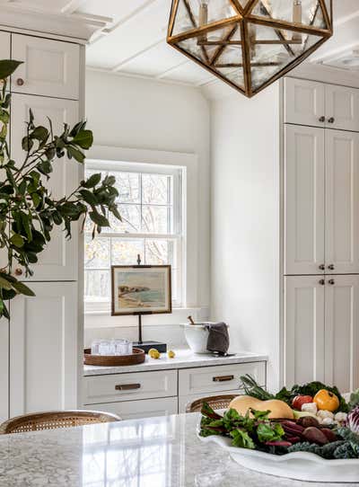 English Country Country House Kitchen. Mrytle Lake Cottage by Elizabeth Ferguson Design.