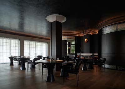  Scandinavian Minimalist Restaurant Dining Room. Esben Holmboe Bang by Chris Shao Studio LLC.
