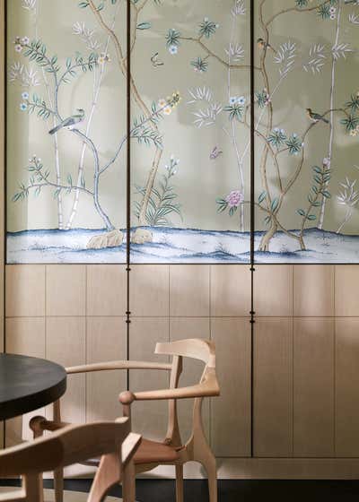  Transitional Modern Asian Restaurant Dining Room. Tearoom by EHB by Chris Shao Studio LLC.