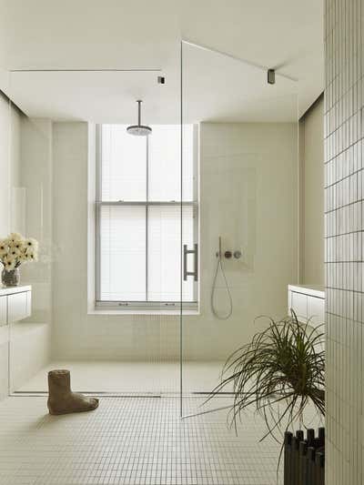  Eclectic Bathroom. SoHo Loft by Charlap Hyman & Herrero.