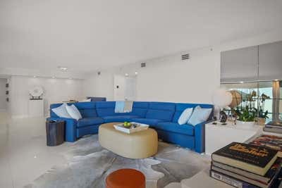 Contemporary Living Room. Palm Beach Bachelor Pad by Vicente Wolf Associates, Inc..