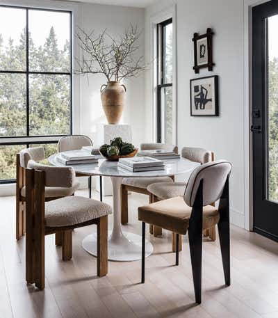  Minimalist Organic Apartment Dining Room. Jeffries Point by Becky Bratt Interiors.