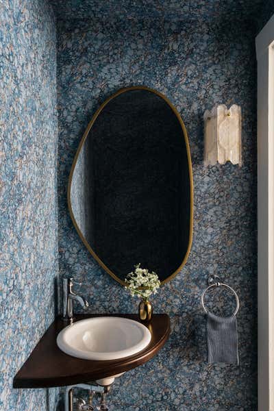  Maximalist Apartment Bathroom. Marlborough Street by Becky Bratt Interiors.