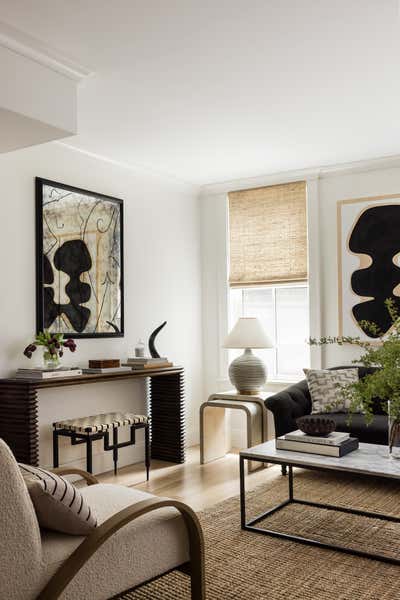  Minimalist Family Home Living Room. South End Brownstone by Becky Bratt Interiors.