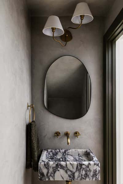  French Family Home Bathroom. South End Brownstone by Becky Bratt Interiors.