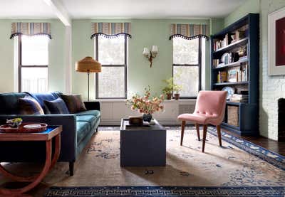  Hollywood Regency Living Room. Park Slope Home Inspired by Tony Duquette by Tara McCauley, LLC.