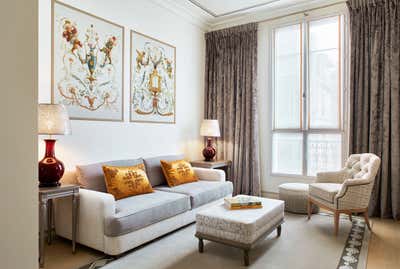  Contemporary Eclectic Hotel Living Room. Hôtel de Montesquieu by Elliott Barnes Interiors.