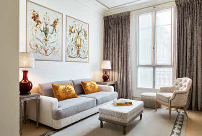 French Hotel Living Room. Hôtel de Montesquieu by Elliott Barnes Interiors.