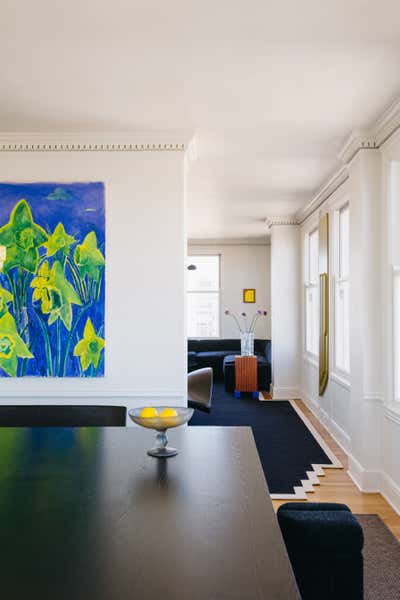  Contemporary Art Deco Apartment Dining Room. Nob Hill Penthouse by Studio AHEAD.