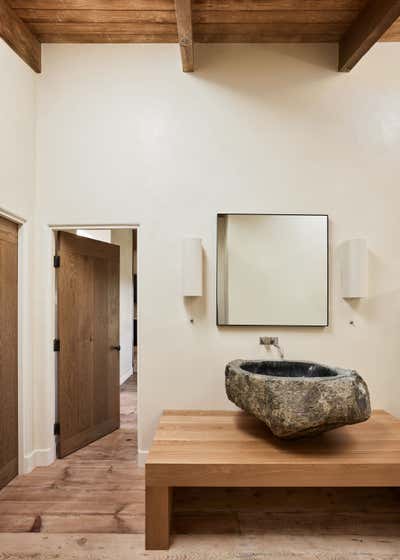Contemporary Bathroom. Santa Ynez Ranch Home by Corinne Mathern Studio.