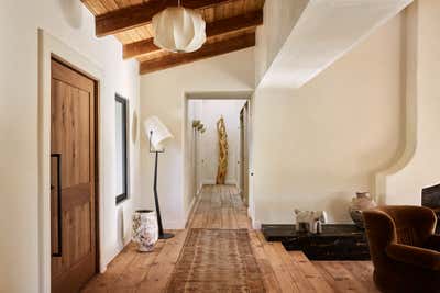  Organic Entry and Hall. Santa Ynez Ranch Home by Corinne Mathern Studio.