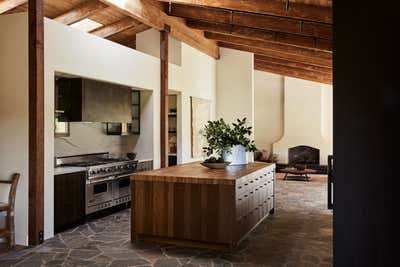  Organic Family Home Kitchen. Santa Ynez Ranch Home by Corinne Mathern Studio.