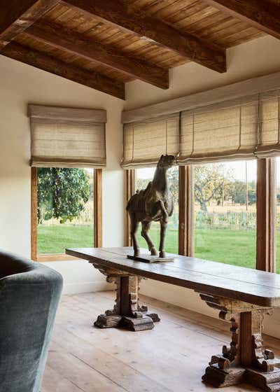 Contemporary Living Room. Santa Ynez Ranch Home by Corinne Mathern Studio.