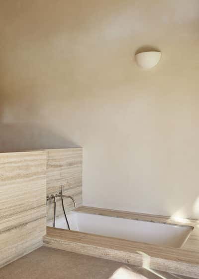  Contemporary Organic Family Home Bathroom. Santa Ynez Ranch Home by Corinne Mathern Studio.