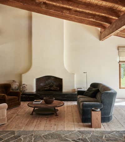  Contemporary Organic Family Home Living Room. Santa Ynez Ranch Home by Corinne Mathern Studio.