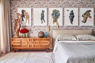  Eclectic Mid-Century Modern Family Home Bedroom. Barnett Residence by Leyden Lewis Design Studio.