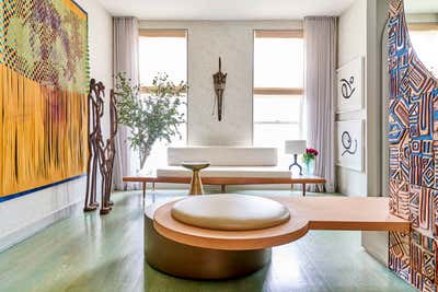  Mid-Century Modern Family Home Living Room. Barnett Residence by Leyden Lewis Design Studio.