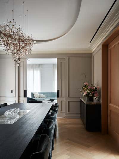 Transitional Dining Room. Timeless Brooklyn Home by JL Ramirez Interiors.
