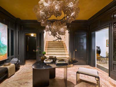  Art Deco Traditional Family Home Entry and Hall. Kips Bay Decorator Show House by Yellow House Architects.