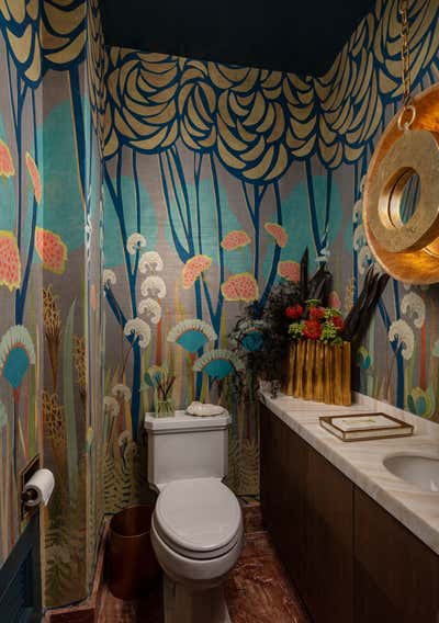  French Family Home Bathroom. Kips Bay Decorator Show House by Yellow House Architects.