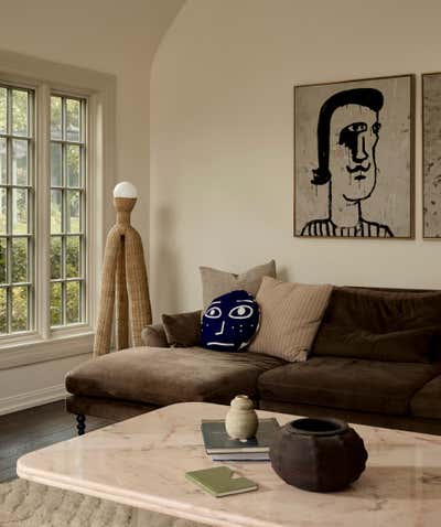  French Family Home Living Room. Arch House by Susannah Holmberg Studios.