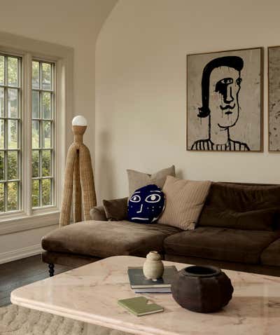 French Family Home Living Room. Arch House by Susannah Holmberg Studios.