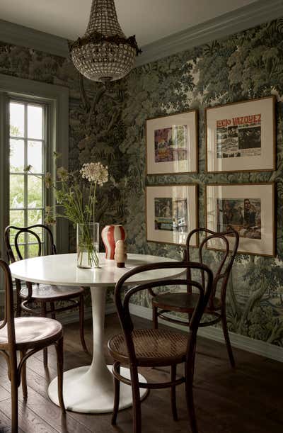  French Family Home Dining Room. Arch House by Susannah Holmberg Studios.