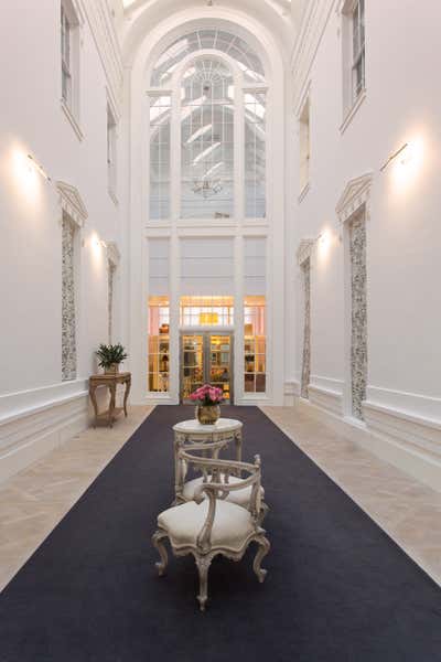  French Regency Hotel Entry and Hall. Belgravia Member's Club by Siobhan Loates Design LTD.