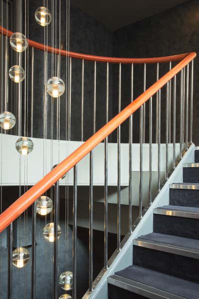  Mid-Century Modern Hotel Entry and Hall. Belgravia Member's Club by Siobhan Loates Design LTD.