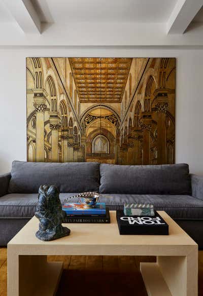  Art Deco Mid-Century Modern Apartment Living Room. London Terrace by CBletzer Studios.