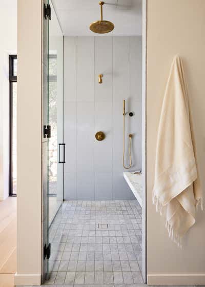  Transitional Country House Bathroom. Chimney Rock by Studio PLOW.