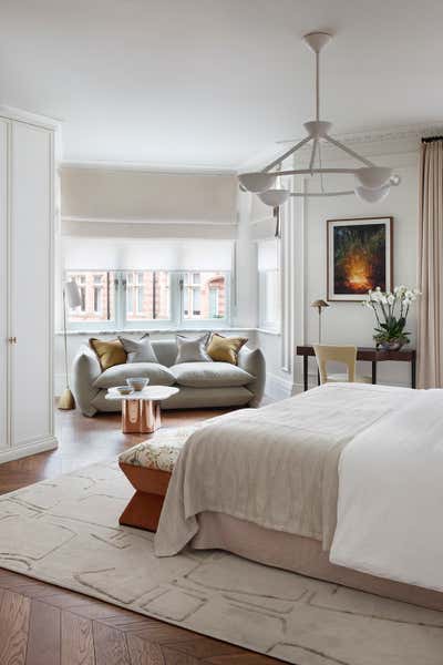  Eclectic Apartment Bedroom. Mayfair 01  by Christian Bense Limited.