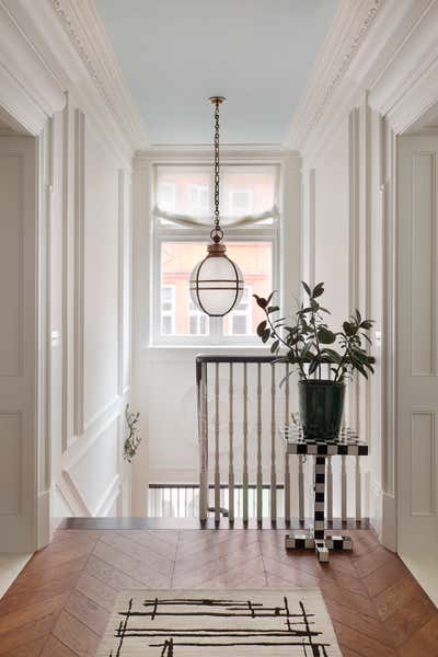  Contemporary Traditional Apartment Entry and Hall. Mayfair 01  by Christian Bense Limited.