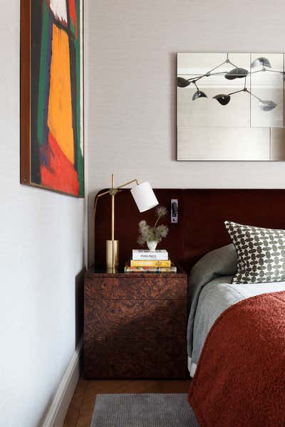  Mid-Century Modern Eclectic Apartment Bedroom. Mayfair 02 by Christian Bense Limited.