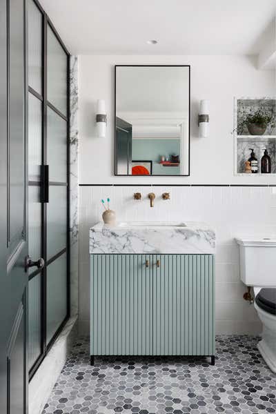  Mid-Century Modern Bathroom. Holland Park 01 by Christian Bense Limited.