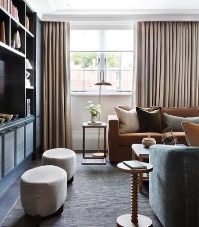  Mid-Century Modern Traditional Apartment Living Room. Holland Park 01 by Christian Bense Limited.