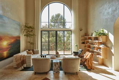  Contemporary Organic Family Home Living Room. Entrada by Aker Interiors.
