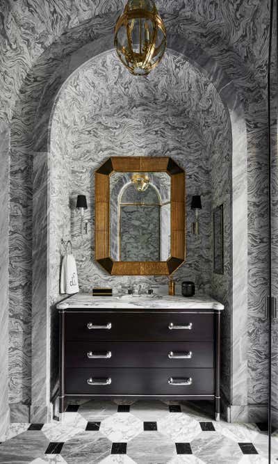  Maximalist Family Home Bathroom. A Formal Fantasy in Buckhead by Summer Thornton Design .