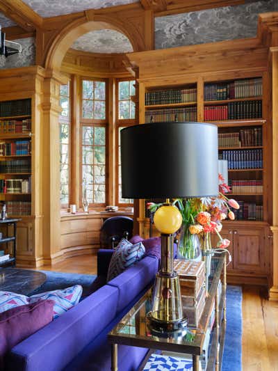  Maximalist Family Home Office and Study. A Formal Fantasy in Buckhead by Summer Thornton Design .